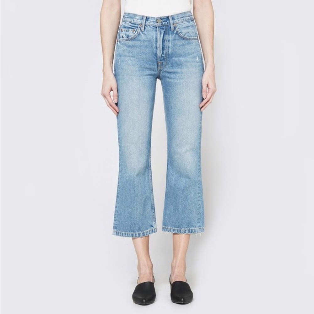 GRLFRND | Linda Pop Crop Jean in American Woman Size 24‎